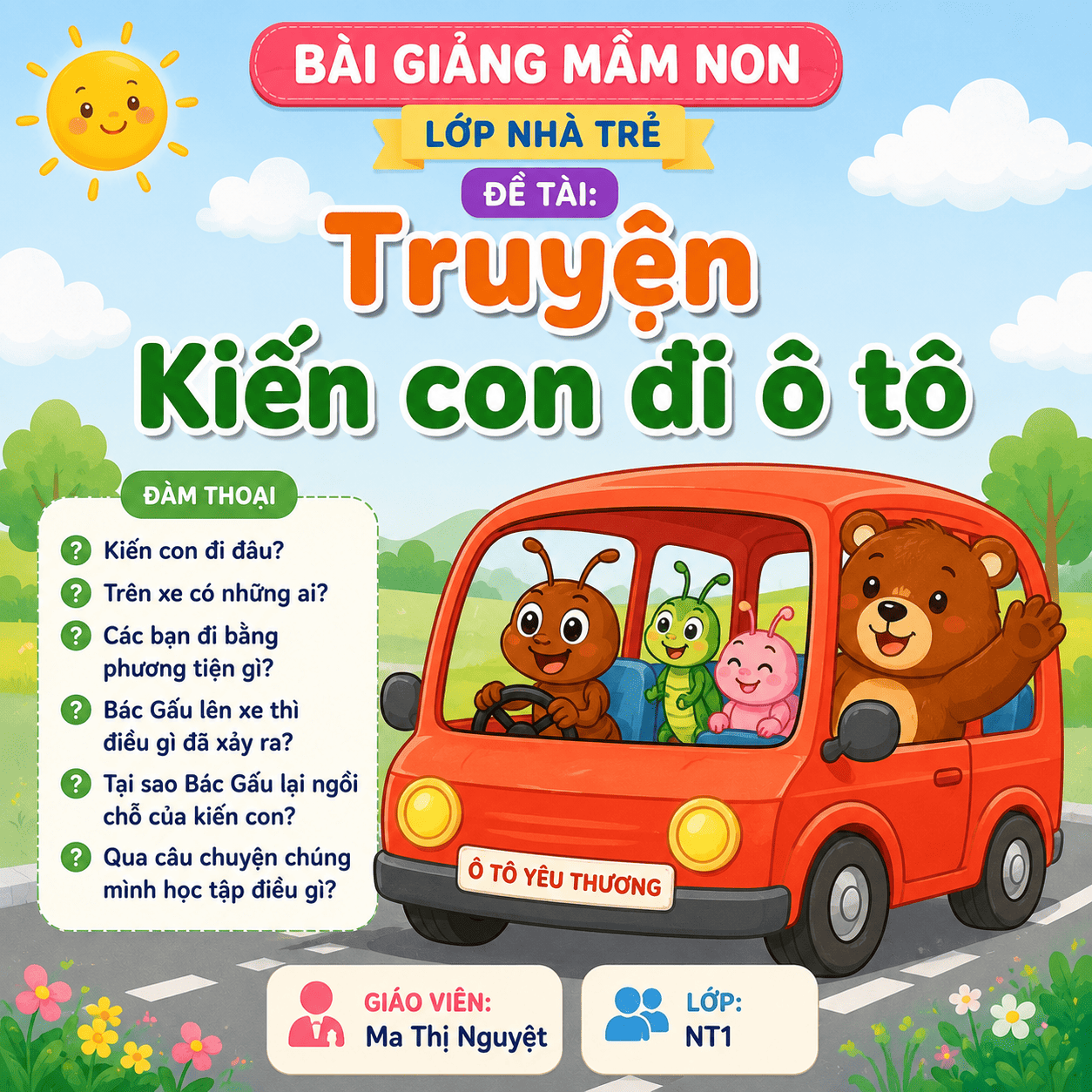 bai-giang-mam-non-lop-nha-tre-truyen-kien-con-di-o-to