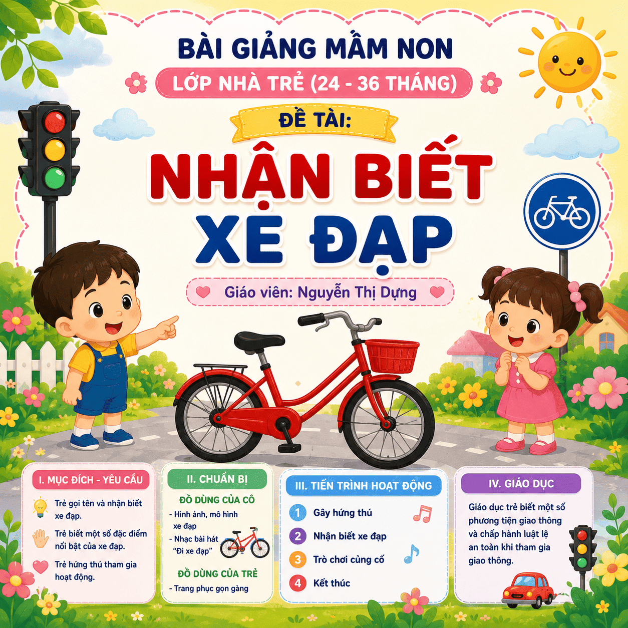 bai-giang-mam-non-nhan-biet-xe-dap